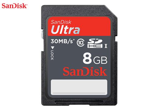 【クリックで詳細表示】サンディスク ウルトラSDHC UHS-Iカード 8GB SDSDU-008G-J35