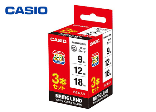 【クリックで詳細表示】カシオ計算機 ネームランド用テープカートリッジ XR-MIXWE-3SPA