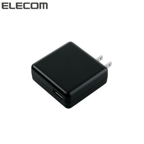 【クリックで詳細表示】エレコム スマートフォン/タブレット用AC充電器 ブラック MPA-ACUA0018BK