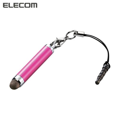 【クリックで詳細表示】エレコム スマートフォン用導電繊維タッチペンショート ピンク P-TPSS01PN