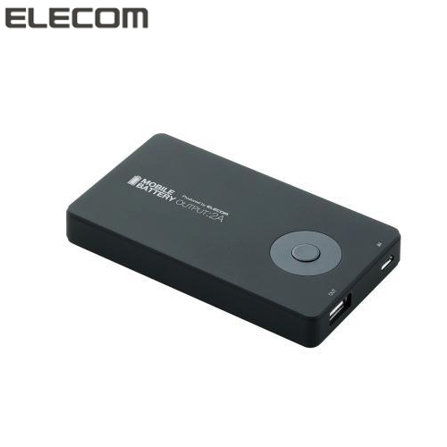 【クリックでお店のこの商品のページへ】エレコム iPad対応モバイルバッテリー ブラック DE-D01L-2320BK