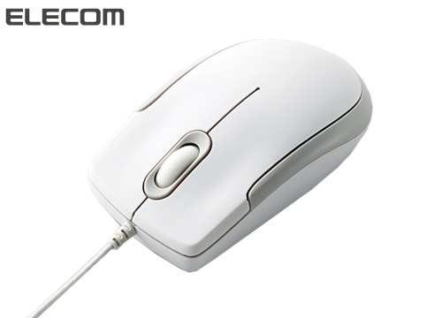 【クリックで詳細表示】エレコム EU RoHS指令準拠 3ボタン光学式マウス(スタンダードサイズ) M-K4URWH/RS