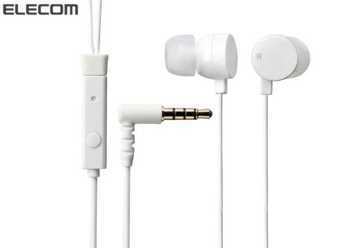 【クリックでお店のこの商品のページへ】エレコム スマートフォン用ステレオヘッドホンマイク ディープグリーン/レッドAS EHP-IPIN105GRD