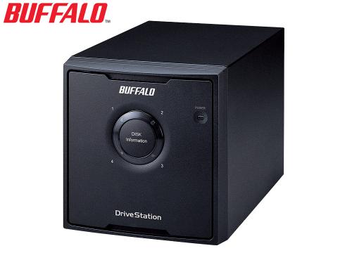 【クリックで詳細表示】バッファロー ドライブステーション RAID 5対応 USB2.0/eSATA用 外付けHDD 4ドライブモデル 8TB HD-QL8TSU2/R5J