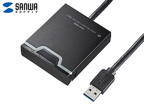 【クリックで詳細表示】サンワサプライ USB3.0 SDカードリーダー ADR-3SDUBK