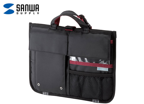 【クリックで詳細表示】サンワサプライ IT小物入れ(iPad2/iPad対応) IN-IT12BK