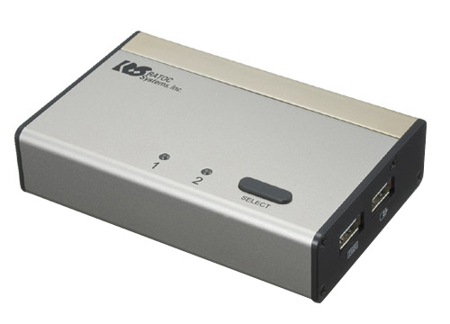 【クリックで詳細表示】ラトックシステム パソコン自動切替器 USB接続 DVI/Audio対応(2台用) REX-230UDA