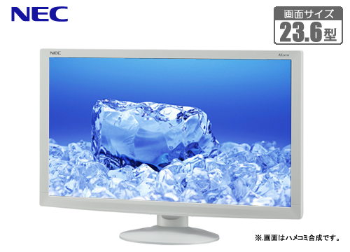 【クリックで詳細表示】NECディスプレイソリューショ 23.6型ワイド液晶ディスプレイ 白 LCD-AS241W