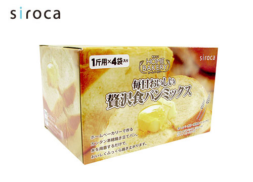 【クリックで詳細表示】siroca 毎日おいしい贅沢食パンミックス(1斤用x4袋) SHB-MIX1000