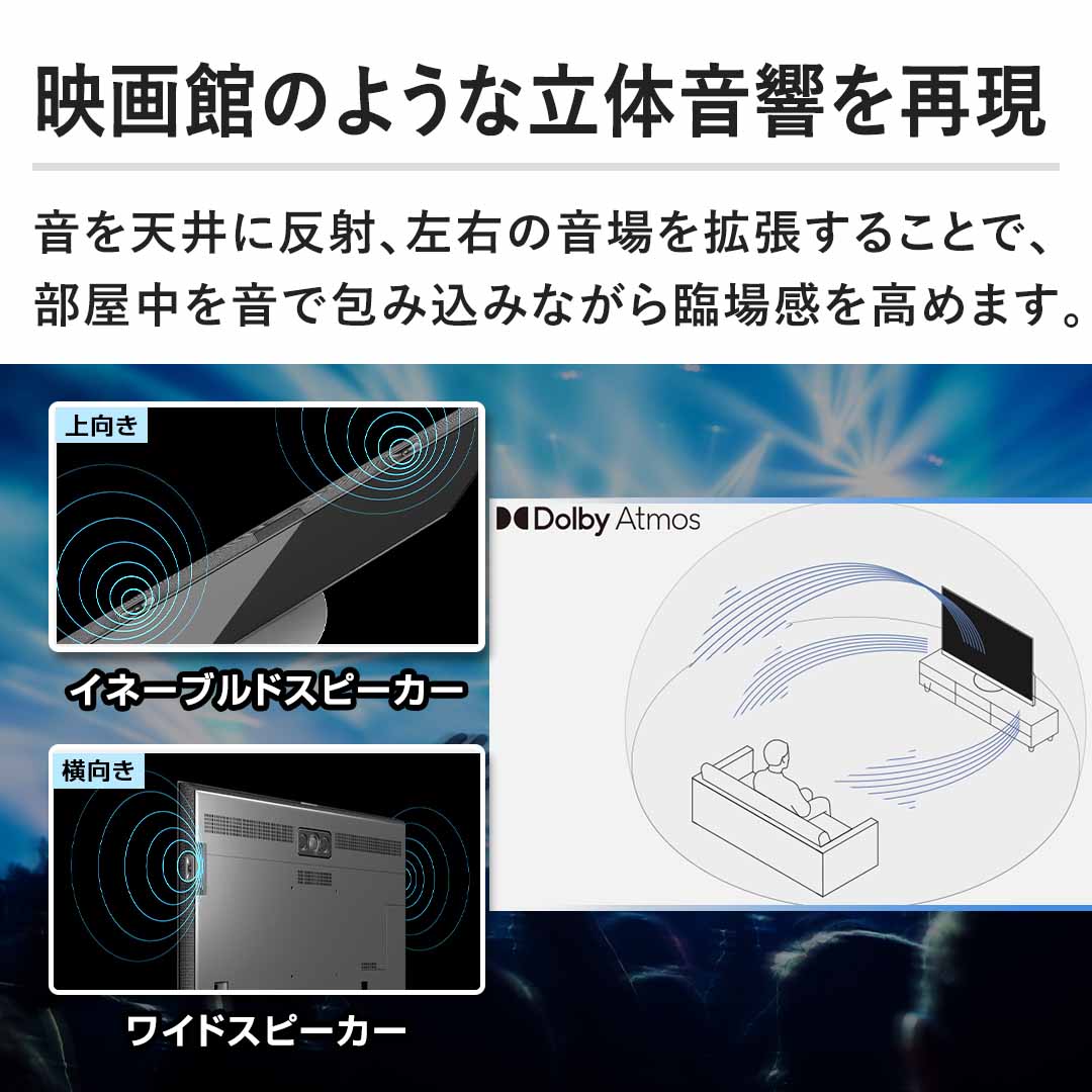 �y�f��ق̂悤�ȗ��̉������Č��z����V��ɔ��ˁA���E�̉�����g�����邱�ƂŁA�����������ŕ�ݍ��݂Ȃ���Տꊴ�����߂܂��B