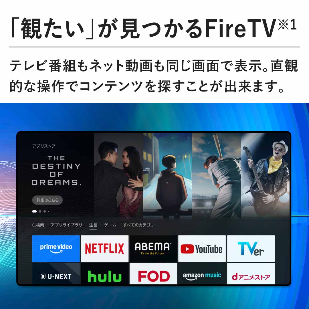 �y�u�ς����v��������FireTV�z�e���r�ԑg���l�b�g�����������ʂŕ\���B���ϓI�ȑ���ŃR���e���c��T�����Ƃ��o���܂��B
