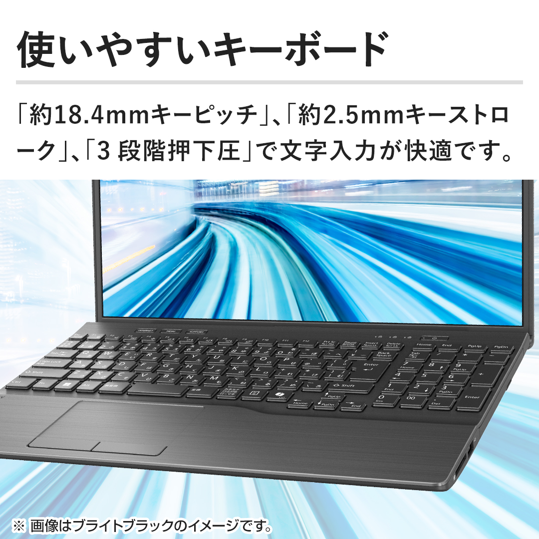 �y�g���₷���L�[�{�[�h�z�u��18.4mm�L�[�s�b�`�v�A�u��2.5mm�L�[�X�g���[�N�v�A�u3�i�K�������v�ŕ������͂����K�ł��B