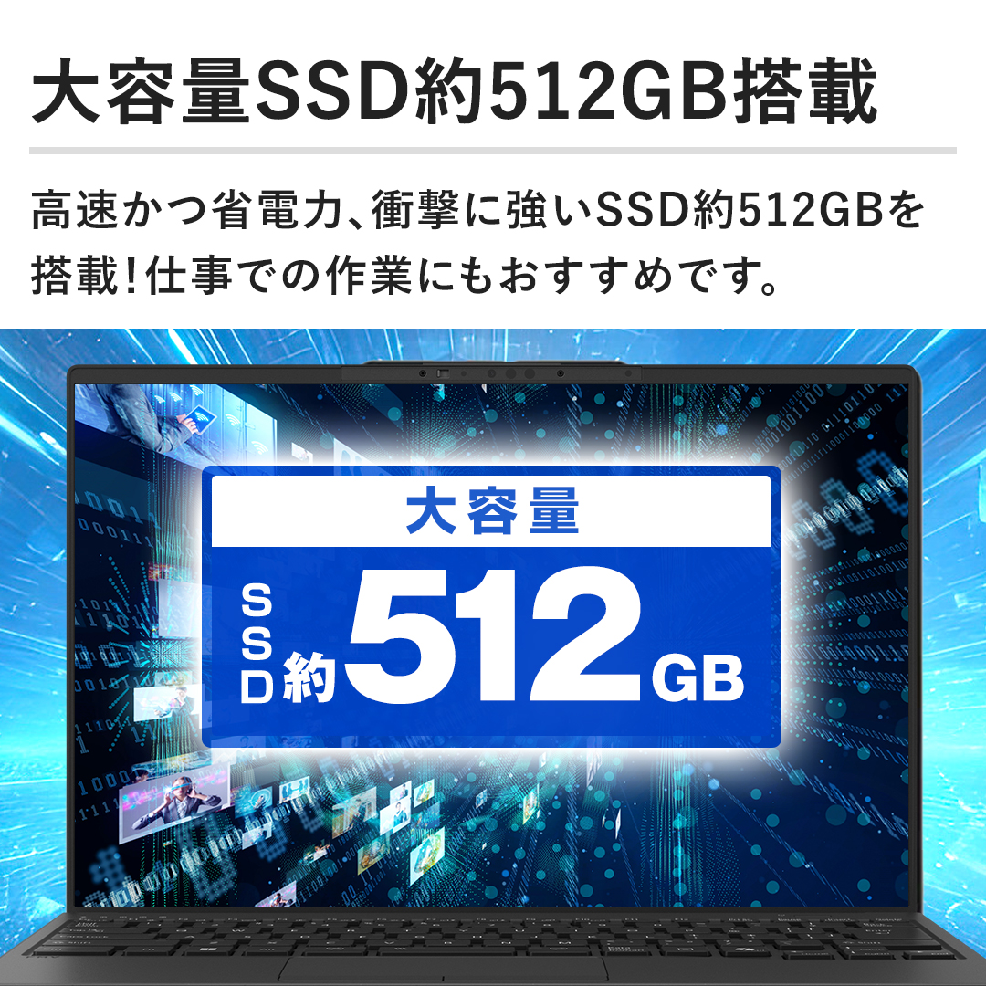 �y��e��SSD��512GB���ځz�������ȓd�́A�Ռ��ɋ���SSD��512GB�𓋍ځI�d���ł̍�Ƃɂ��������߂ł��B