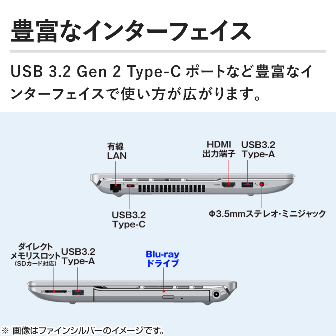 LxȃC^[tFCX@USB 3.2 Gen 2 Type-C|[gȂǖLxȃC^[tFCXŎgL܂B