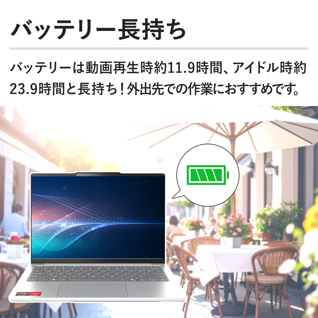 �y�o�b�e���[�������z�o�b�e���[�͓���Đ�����11.9���ԁA�A�C�h������23.9���Ԃƒ������I�O�o��ł̍�Ƃɂ������߂ł��B