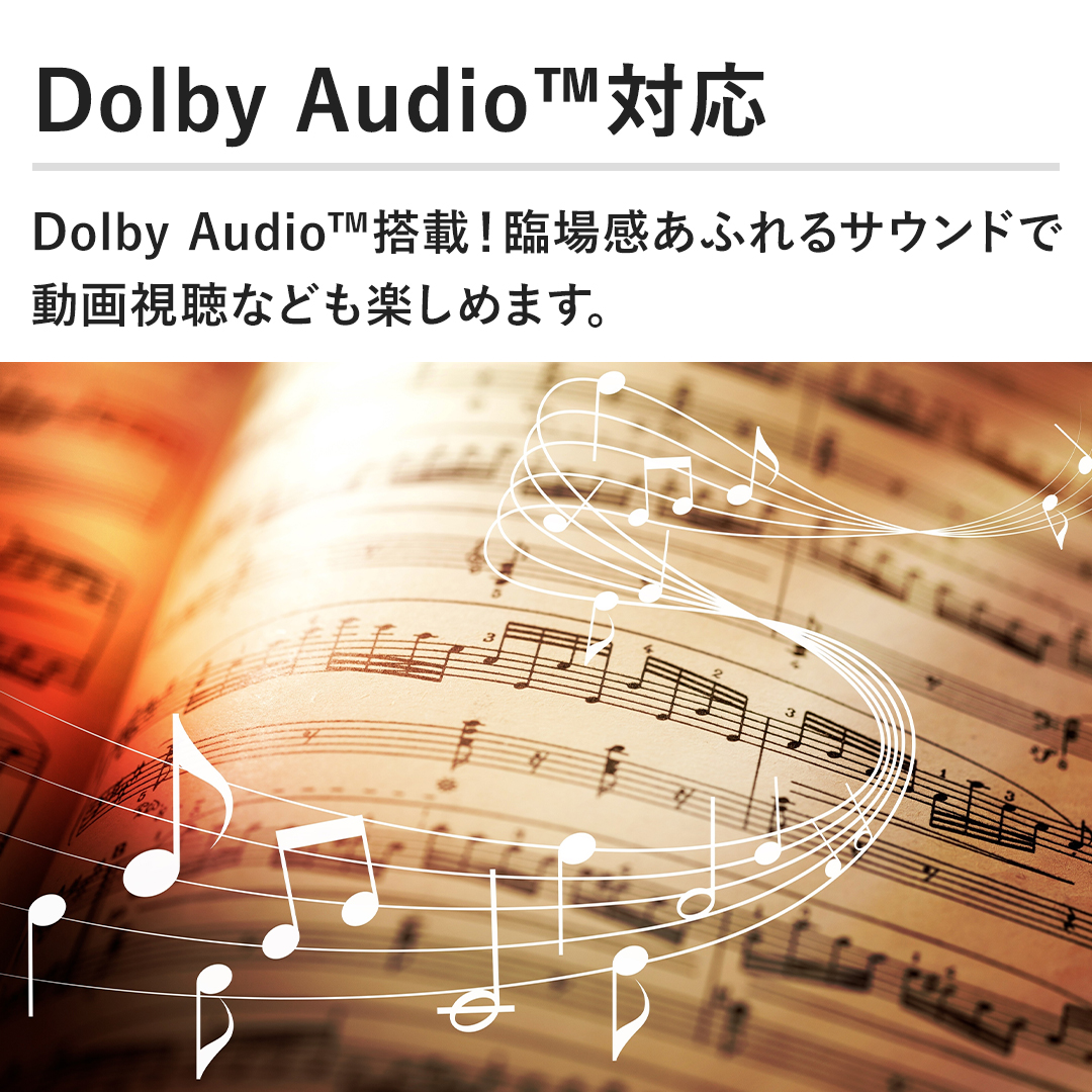 �yDolby Audio ���ځzDolby Audio ���ځI�Տꊴ���ӂ��T�E���h�œ��掋���Ȃǂ��y���߂܂��B