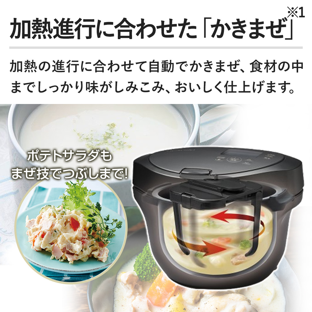 �y���M�i�s�ɍ��킹���u�����܂��v�z���M�̐i�s�ɍ��킹�Ď����ł����܂��A�H�ނ̒��܂ł������薡�����݂��݁A���������d�グ�܂��B