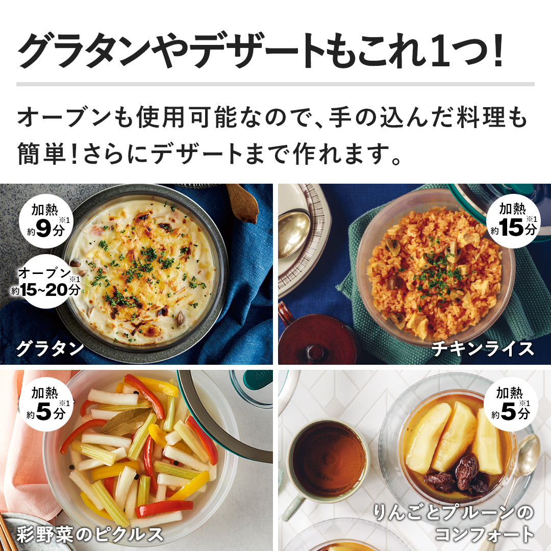 マイヤー キッチン用品 Anyday（エニディ） クリア耐熱ガラスボウル2点