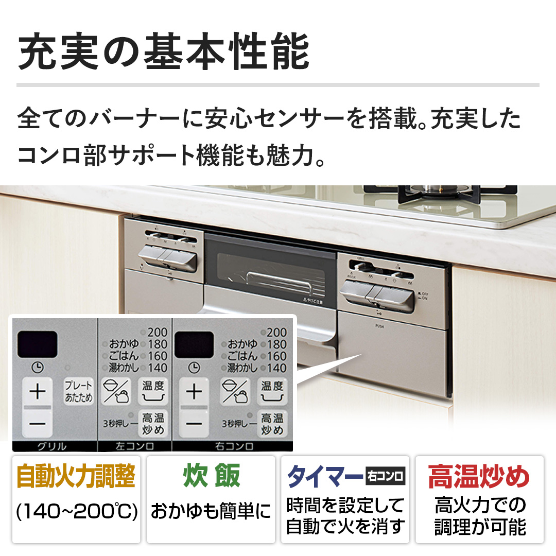 �y�[���̊�{���\�z�S�Ẵo�[�i�[�Ɉ��S�Z���T�[�𓋍ځB�[�������R�������T�|�[�g�@�\�����́B