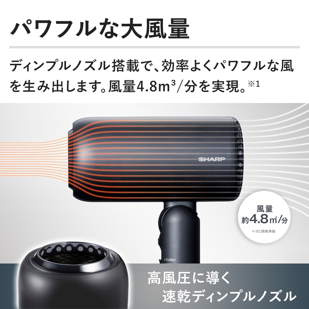 �y�p���t���ȑ啗�ʁz�f�B���v���m�Y�����ڂŁA�����悭�p���t���ȕ��𐶂ݏo���܂��B����4.8m&sup3;/���������B��1