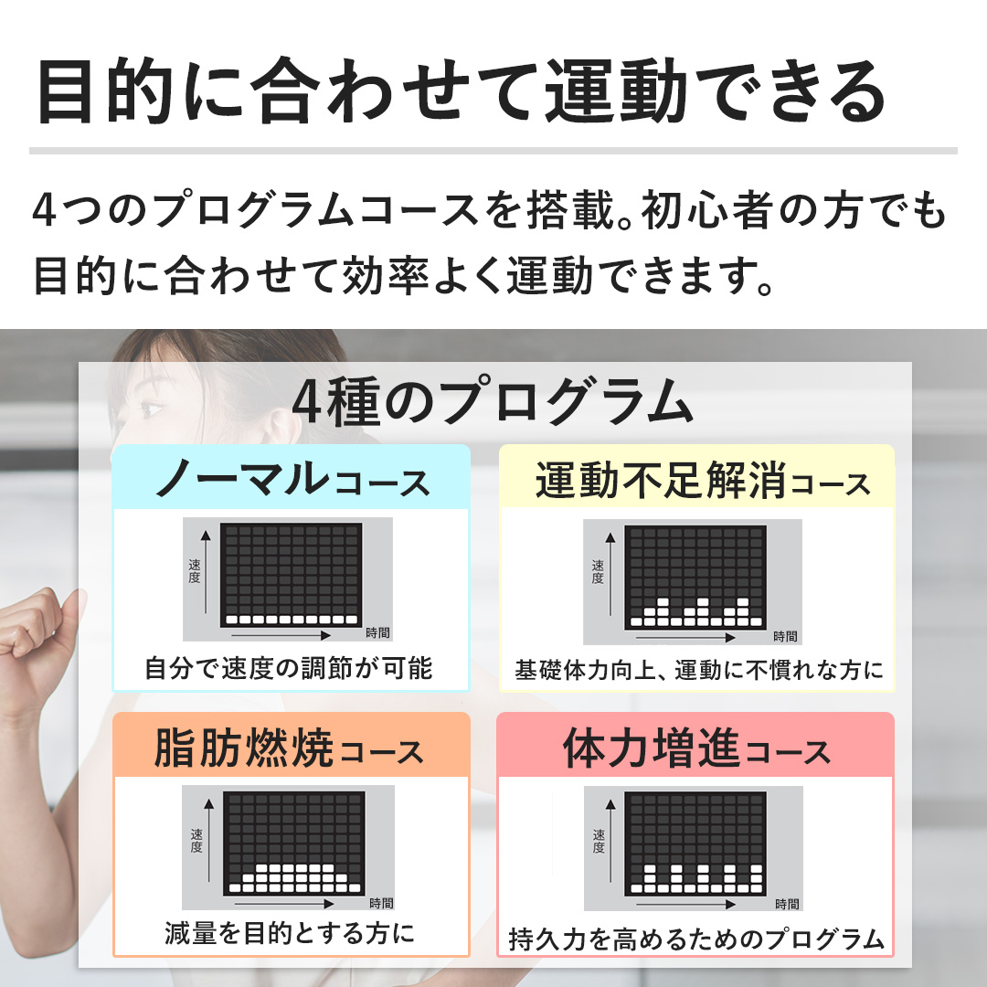 �y�ړI�ɍ��킹�ĉ^���ł���z�S�̃v���O�����R�[�X�𓋍ځB���S�҂̕��ł��ړI�ɍ��킹�Č����悭�^���ł��܂��B