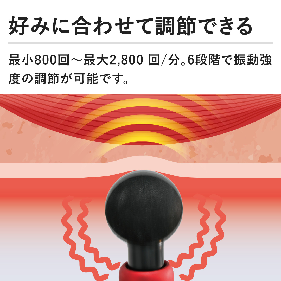 �y�D�݂ɍ��킹�Ē��߂ł���z�ŏ�800��`�ő�2,800 ��/���B6�i�K�ŐU�����x�̒��߂��\�ł��B