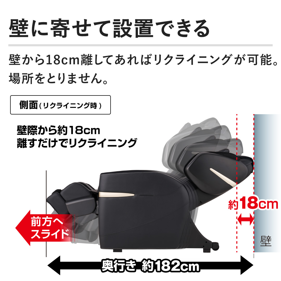�y�ǂɊ񂹂Đݒu�ł���z�ǂ���18cm�����Ă���΃��N���C�j���O���\�B�ꏊ���Ƃ�܂���B