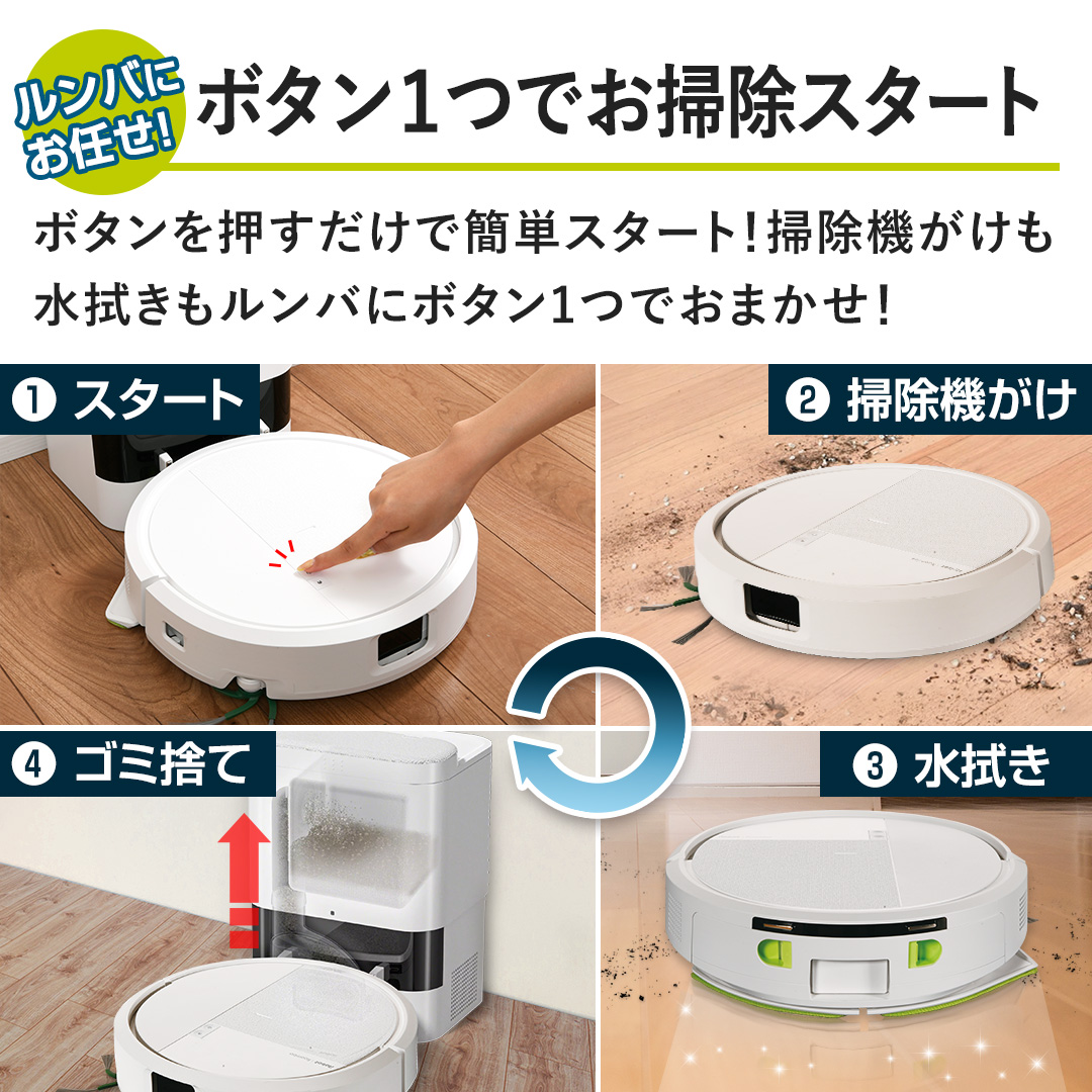 iRobot社 掃除機 ルンバ115 コンボロボット＋AutoEmpty充電