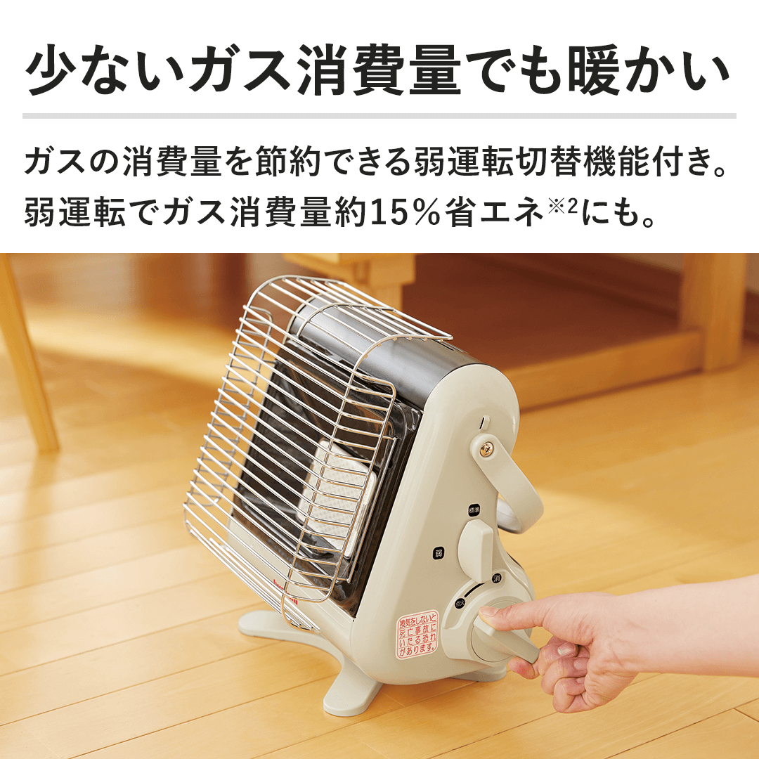 yȂKXʂłgzKX̏ʂߖł^]ؑ֋@\tB^]ŃKXʖ15ȃGlɂB