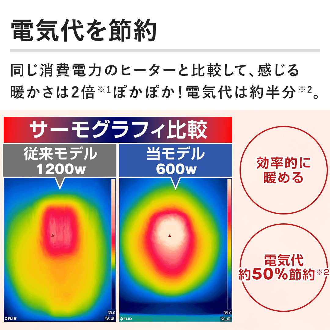 �y�ۂ��ۂ�2�{�I�d�C��͐ߖ�z������g������300W��600W�ȏ�A600W��1200W�ȏ�Ɩ�2�{�ŁA�d�C��͖񔼕��B