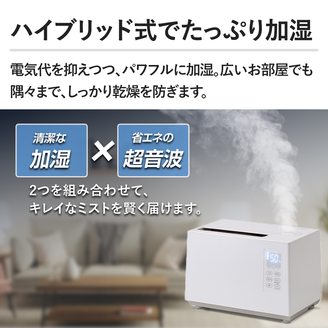 siroca 加湿器・除湿機 加熱超音波式加湿器 SD-5HC151 通販