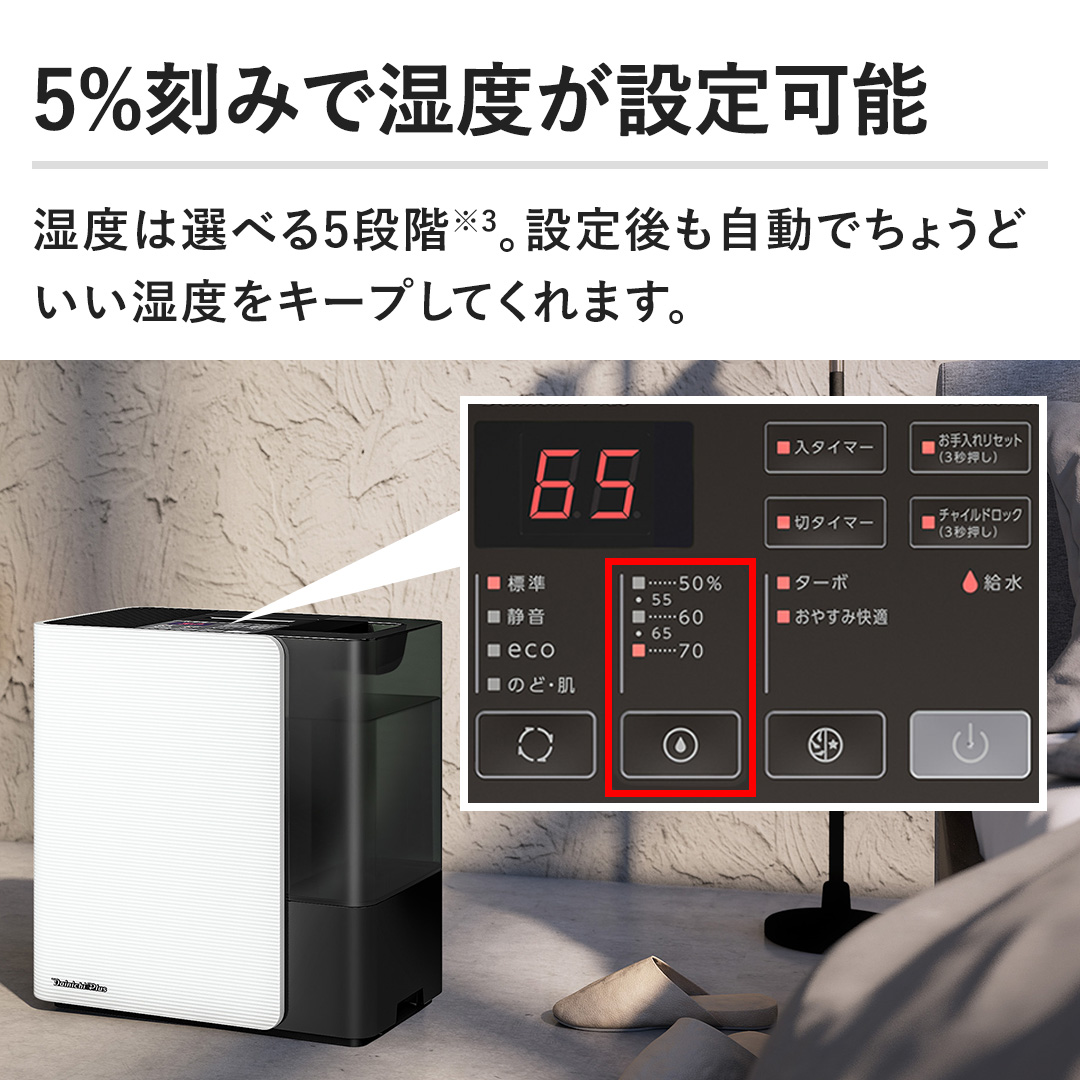 �y5%���݂Ŏ��x���ݒ�\�z���x�͑I�ׂ�5�i�K�B�ݒ��������ł��傤�ǂ������x���L�[�v���Ă���܂��B