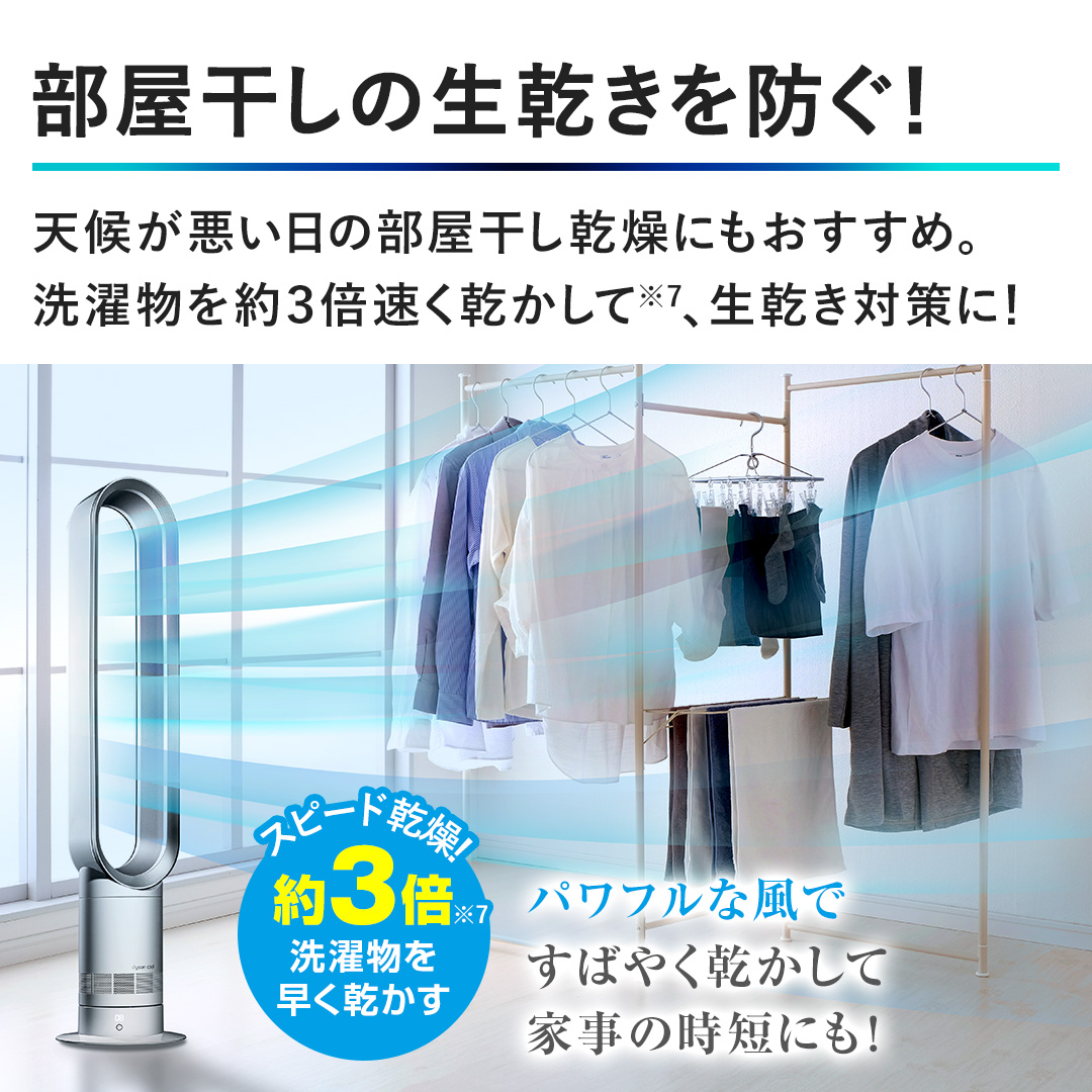 ダイソン 冷暖房機器 Cool AM07扇風機 ホワイト・シルバー AM 07 DC WS