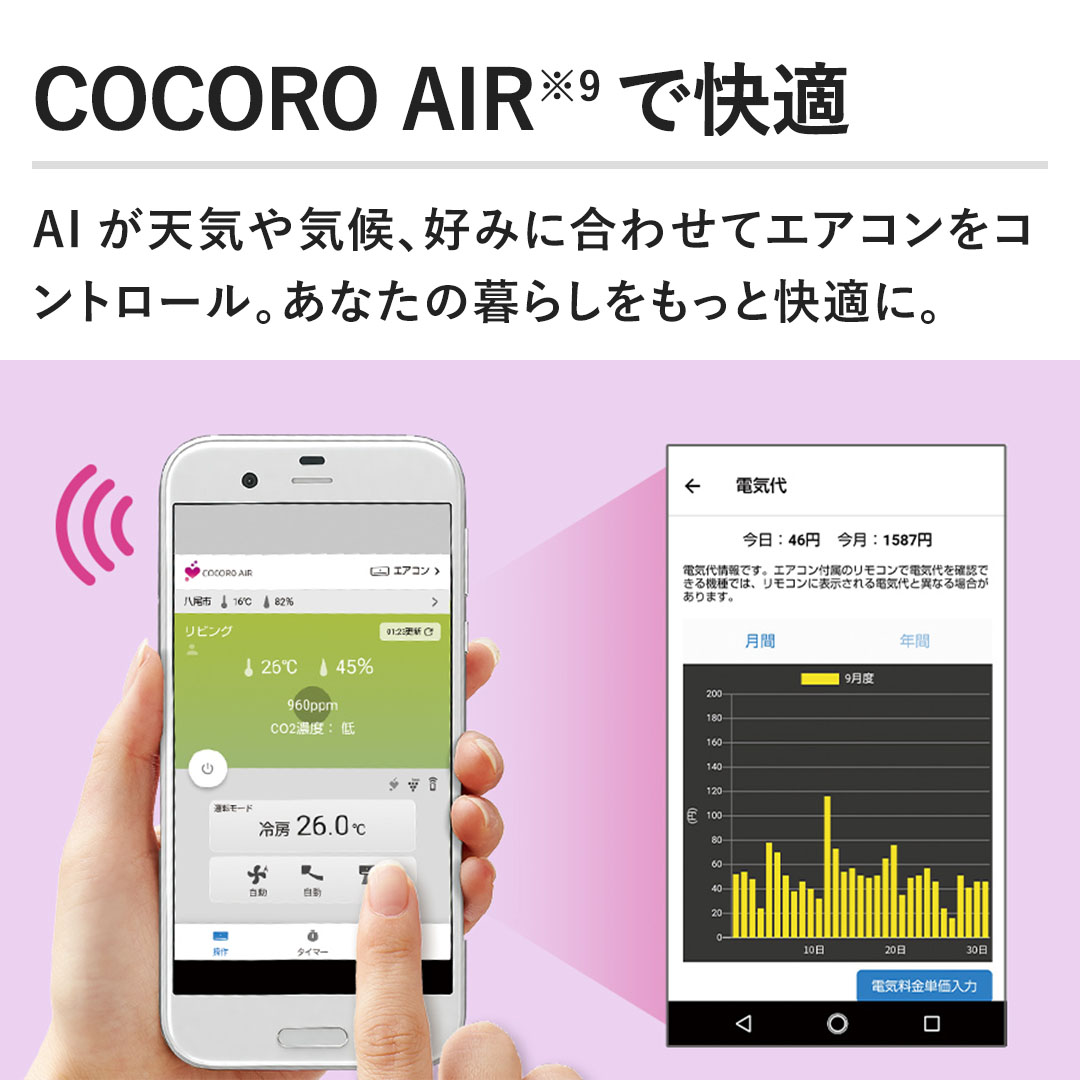 yCOCORO AIRŉKzAIVCCAD݂ɍ킹ăGARRg[BȂ̕炵ƉKɁB
