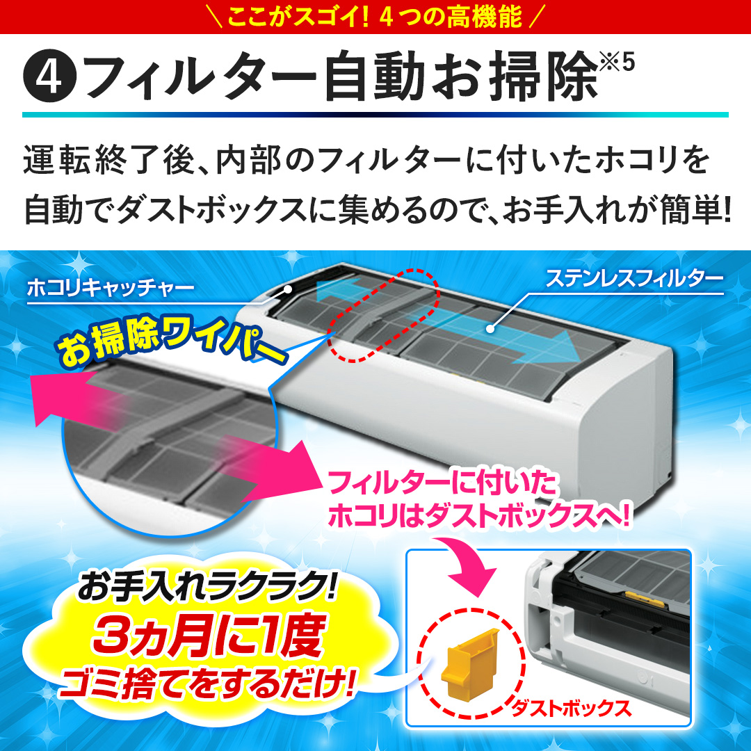 �y❹�t�B���^�[�������|���z�^�]�I����A�����̃t�B���^�[�ɕt�����z�R���� �����Ń_�X�g�{�b�N�X�ɏW�߂�̂ŁA������ꂪ�ȒP!