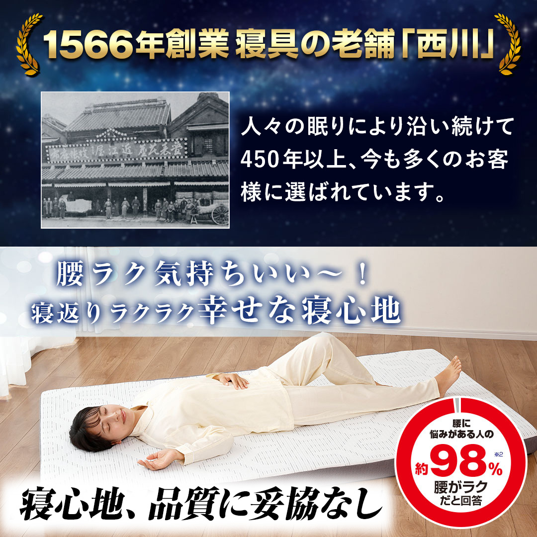 西川 布団・快眠グッズ マットレス ボナノッテネオ シングル