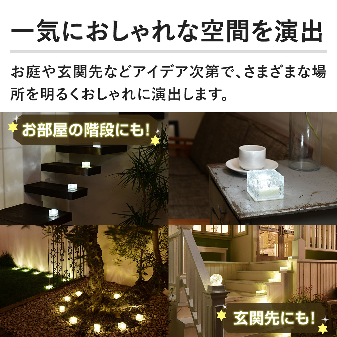 �y��C�ɂ������ȋ�Ԃ����o�z����⌺�֐�ȂǃA�C�f�A����ŁA���܂��܂ȏꏊ�𖾂邭�������ɉ��o���܂��B