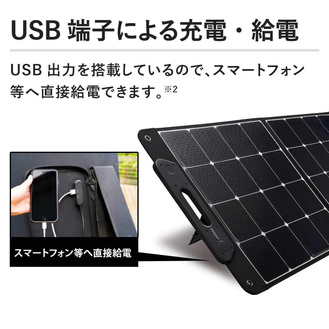 USB[qɂ[dEd\2 USBo͂𓋍ڂĂ̂ŁAX}[gtH֒ڋdł܂B