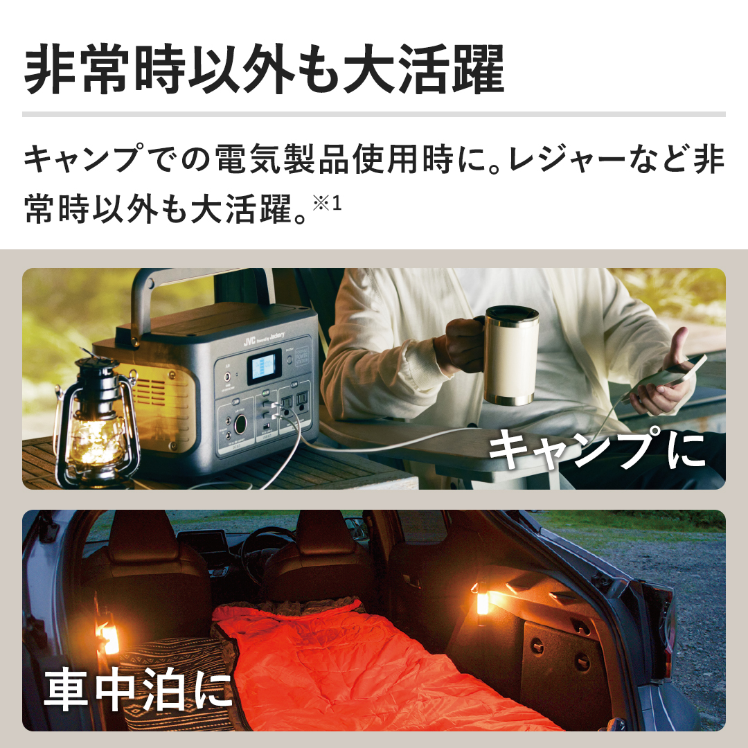 ��펞�ȊO���劈��@�L�����v�ł̓d�C���i�g�p���ɁB���W���[�Ȃǔ�펞�ȊO���劈��B