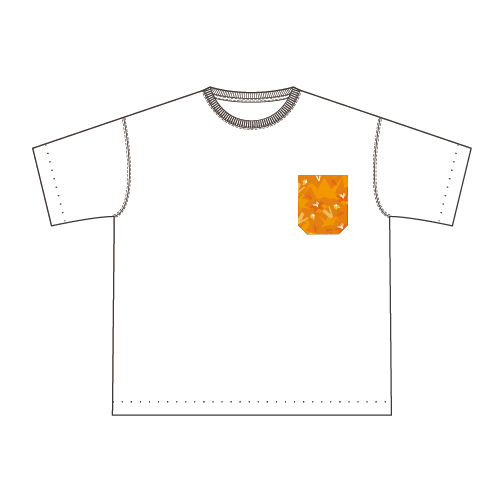 2022平和祈念ポケットTシャツ　オレンジ